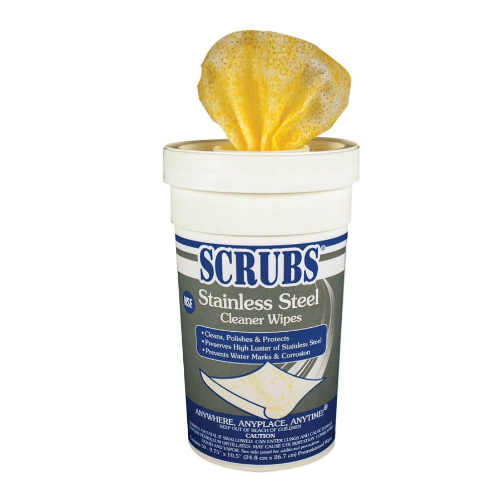 02599.30.STAINL Πανιά καθαρισμού για ανοξέιδωτα μέταλλα SCRUBS - 30τεμ - Image 1