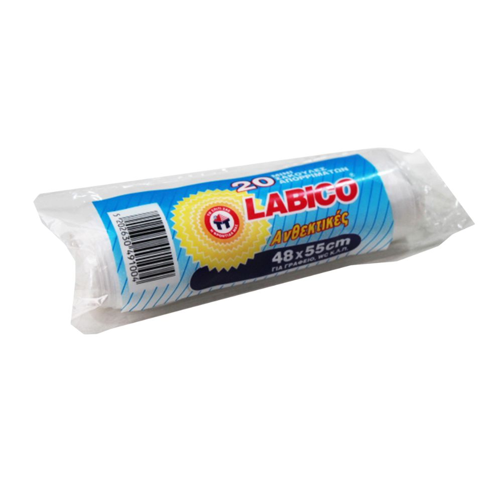 27544.48.55W.20 GARBAGE BAGS FOR W.C. BINS 48Χ55CM LABICO - Image 1