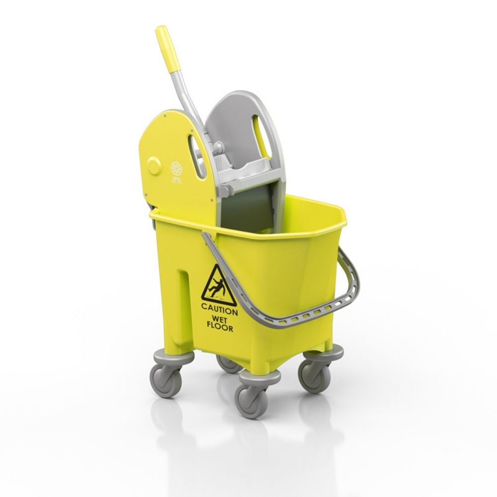 28550.01.ΚΙΤ PROFESSIONAL CLEANING TROLLEY 25L PULEX YELLOW - Image 1