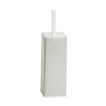 PLASTIC SQUARE TOILET BRUSH MOSAIC PETRA WITH HOLDER