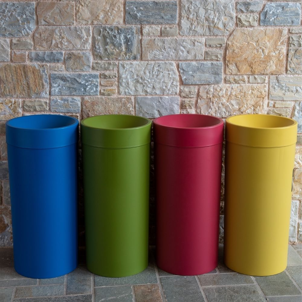 B35165.329.UNICOLOR GARBAGE BIN 36LT ROUND WITH OPEN TOP - Image 1