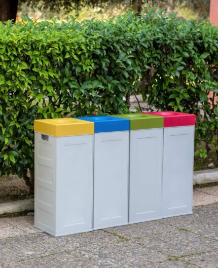 ΚΑΔΟΣ ΑΝΑΚΥΚΛΩΣΗΣ ΓΚΡΕΖ 70LT CUBO RECYCLING ΜΕ ΧΡΩΜΑΤΙΣΤΟ ΚΑΠΑΚΙ